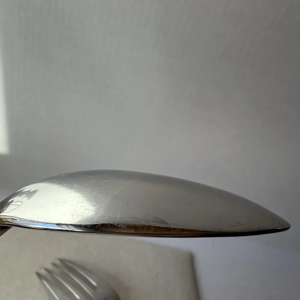 Ralph Lauren TELLURIDE Serving Spoon & Fork Stainless Steel Flatware Korea 1995